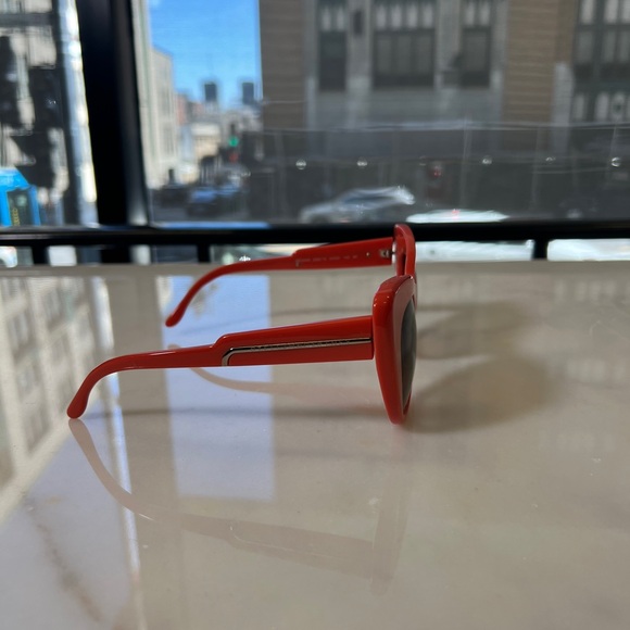 Stella McCartney Orange Cat Eye Sunglasses - Picture 3 of 6